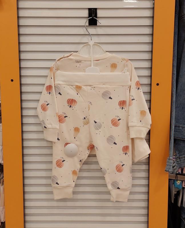 ESYA Baby 7008 Kız Bebek Kabaklı 3lü Takım