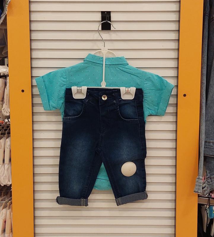 ORYEDA Kids 2441 Erkek Bebek Gömlek Zıbınlı 2li Takım