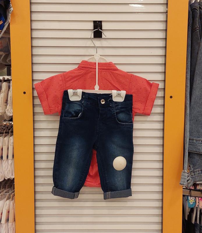 ORYEDA Kids 2441 Erkek Bebek Gömlek Zıbınlı 2li Takım