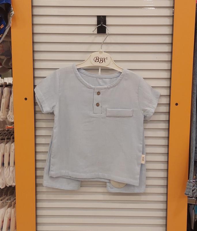 BBX BABY 1504 Erkek Bebek Müslin 2li Takım
