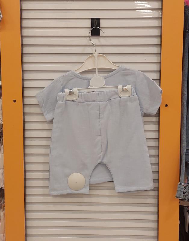 BBX BABY 1504 Erkek Bebek Müslin 2li Takım