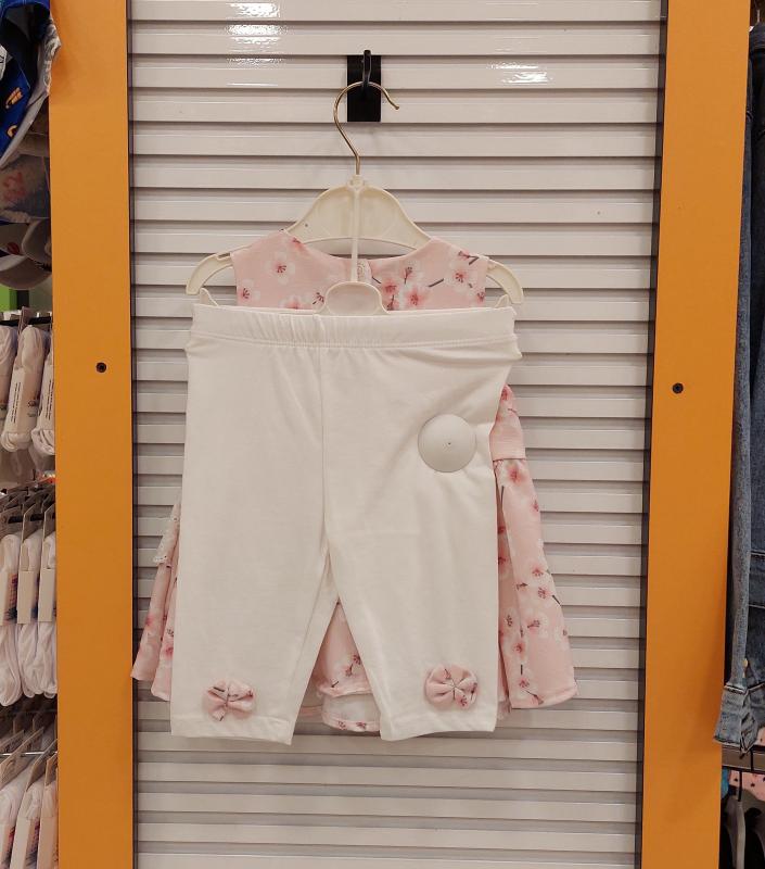 SERKON Kids 0274 Kız Çocuk Brode Fırfırlı Elbise Takım
