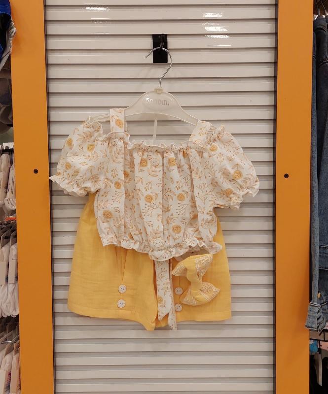 DANDİNİ Kids 6072 Kız Bebek Müslin 2li Takım