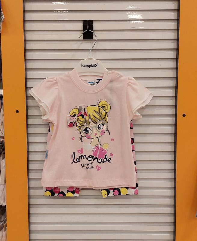 HOPPİDİK Kids 2235 Kız Bebek Sarı Saçlı Şortlu Takım