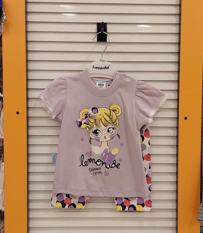 HOPPİDİK Kids 2235 Kız Bebek Sarı Saçlı Şortlu Takım