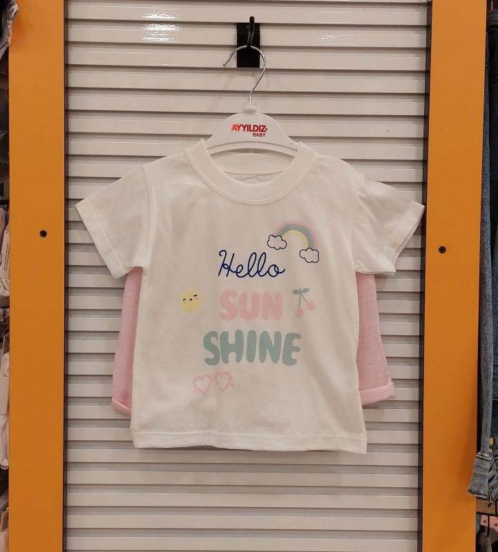 AYYILDIZ Kids 2303 Kız Bebek Hello Sun Shine 2li Takım