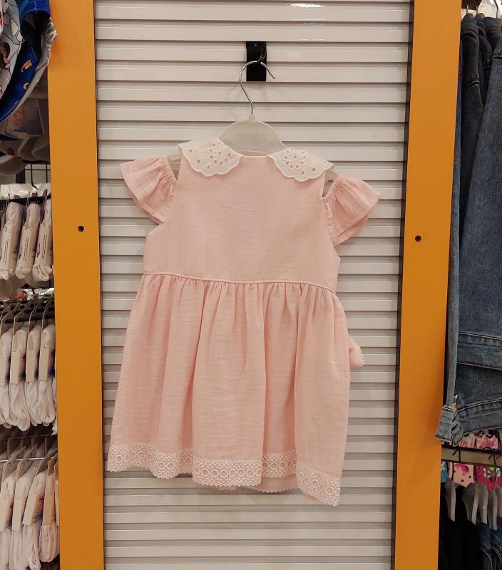 DANDİNİ Kids 6081 Kız Bebek Fiyonklu Elbise