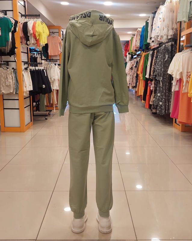YU-KO Kids 6006 Whatever Kız Çocuk 2li Kapşonlu Takım