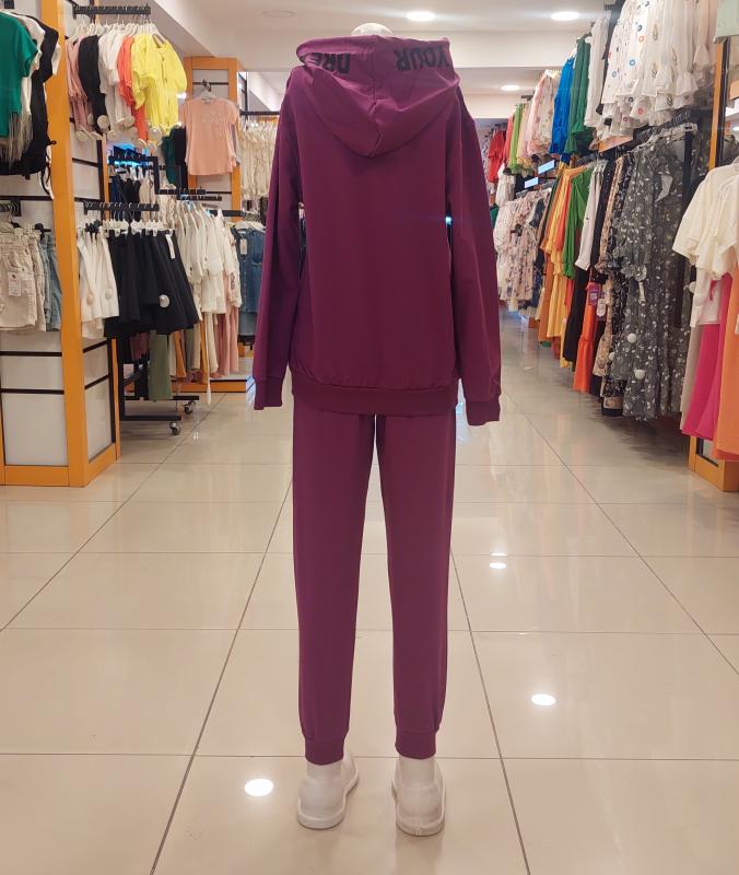 YU-KO Kids 6006 Whatever Kız Çocuk 2li Kapşonlu Takım