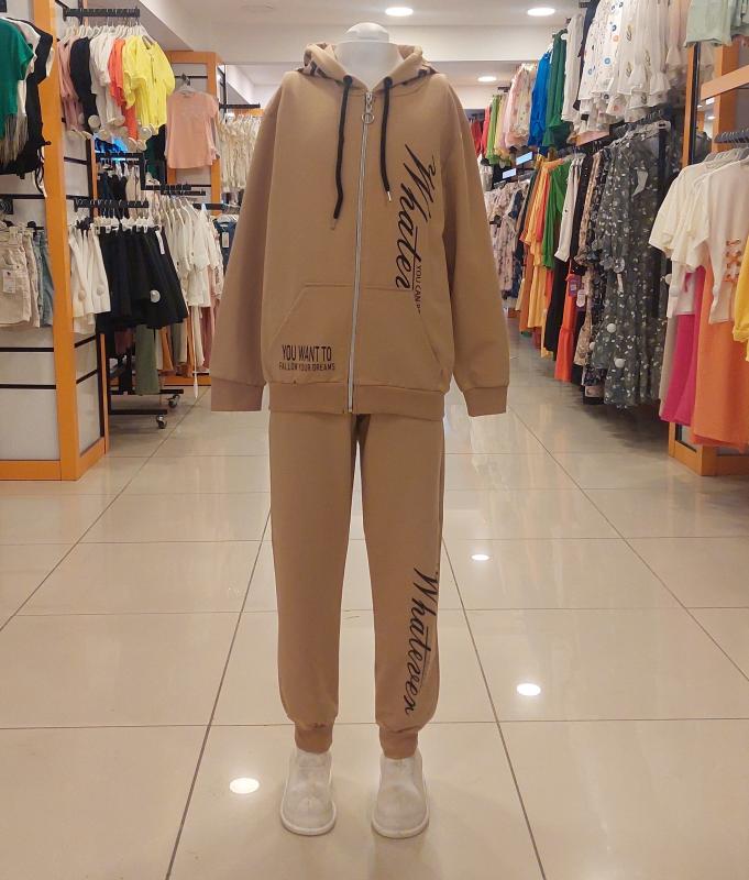 YU-KO Kids 6006 Whatever Kız Çocuk 2li Kapşonlu Takım