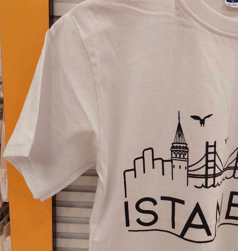 TOPRAK Kids 008 Erkek Çocuk İSTANBUL Baskılı Tişört