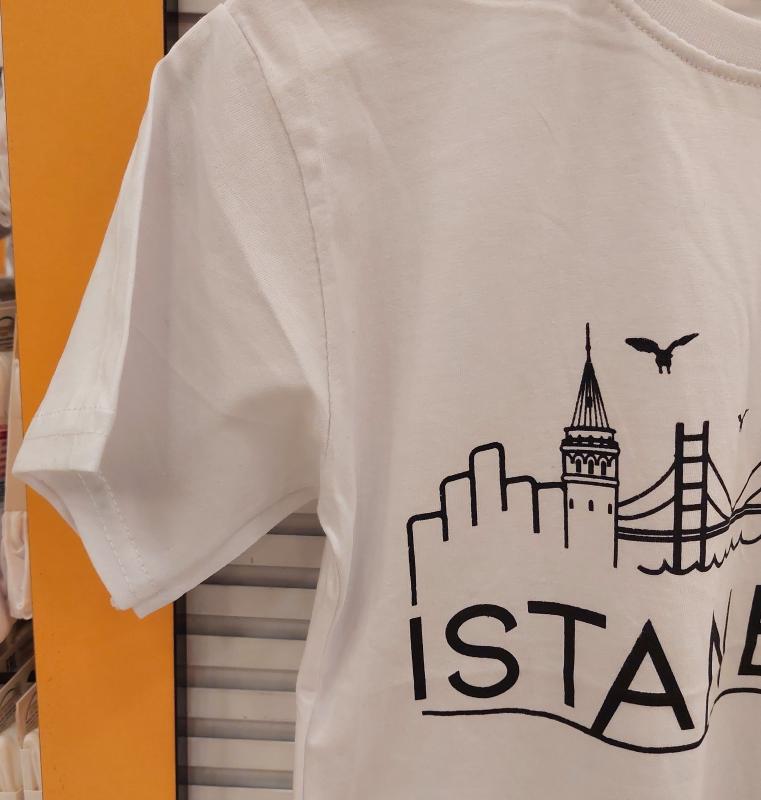 TOPRAK Kids 008 Erkek Çocuk İSTANBUL Baskılı Tişört