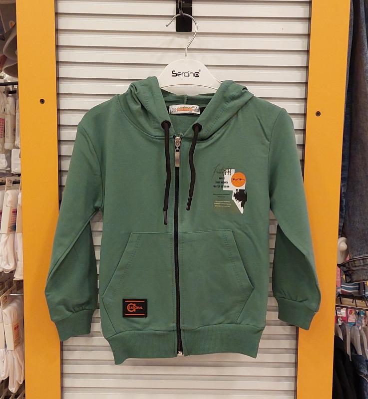 AMİRAL Kids 1521 Erkek Çocuk Kapşonlu Fermuarlı Sweat
