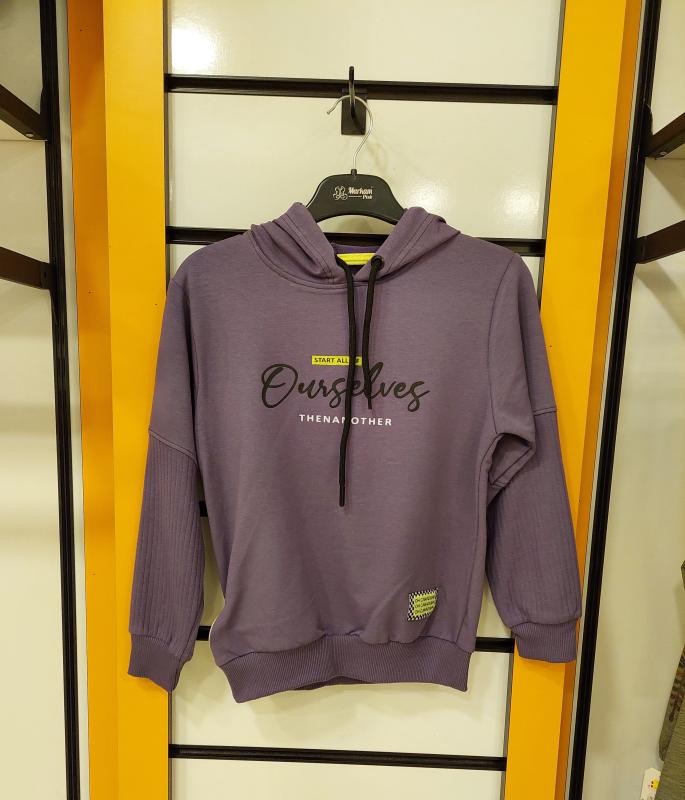 YU-KO Kids 4079 Kız Çocuk Kapşonlu Sweat