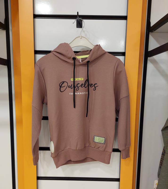 YU-KO Kids 4079 Kız Çocuk Kapşonlu Sweat