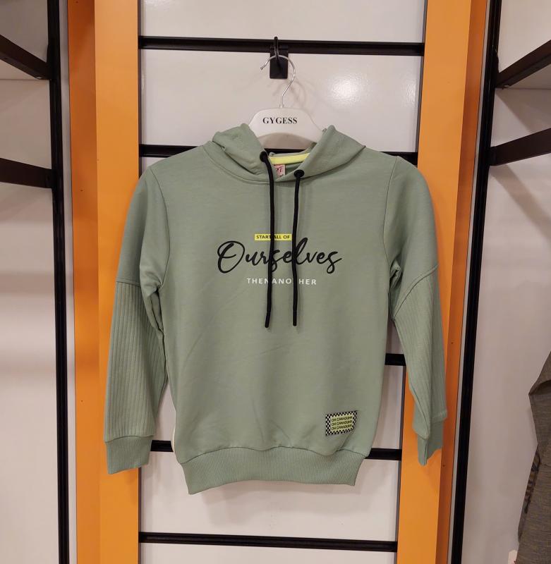 YU-KO Kids 4079 Kız Çocuk Kapşonlu Sweat