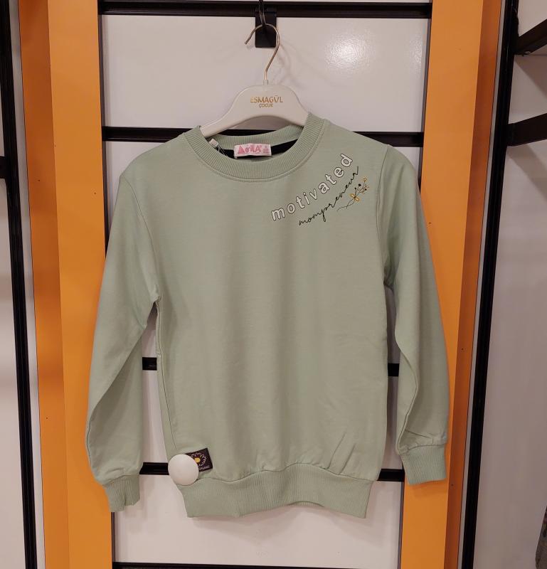 ESİLA Kids 2510 Kız Çocuk Simit Yaka Sweat