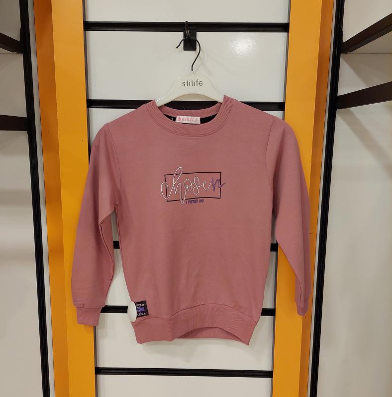 ESİLA Kids 2504 Kız Çocuk Simit Yaka Sweat