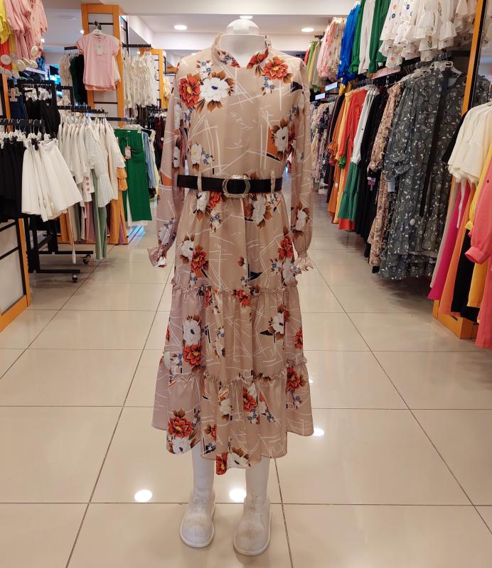 EMİLEY Kids 9382 Kız Çocuk YK KSKLI Uzun Elbise