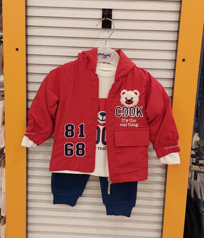 ADA BABY 9270 COOK Erkek Bebek Hırkalı 3lü TAKIM