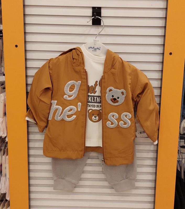 YAVRUCAK Kids 9271 GHess Erkek Bebek Hırkalı 3lü TAKIM