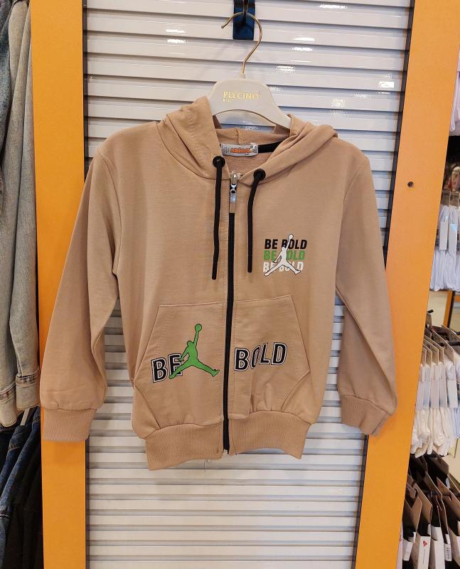 AMİRAL Kids 1521 Erkek Çocuk Kapşonlu Fermuarlı Sweat