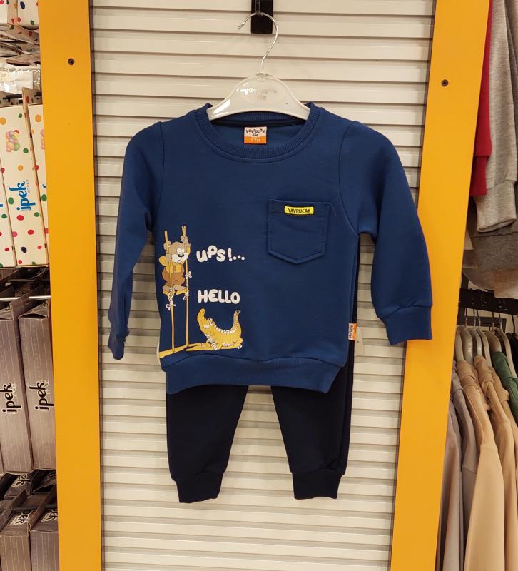 YAVRUCAK Kids M-1021 Ups Hello Erkek Çocuk 2li TAKIM