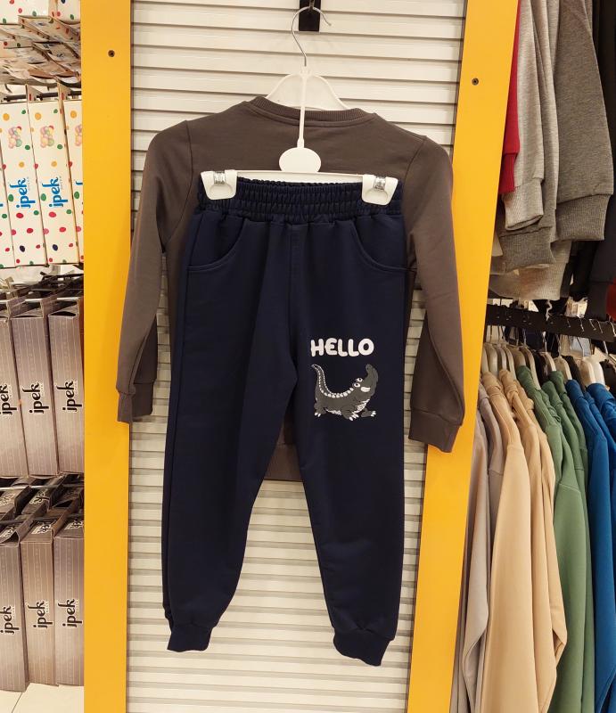YAVRUCAK Kids M-1021 Ups Hello Erkek Çocuk 2li TAKIM