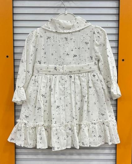 EBRULI%20Kids%205204%20Kız%20Çocuk%20Yakalı%204%20Düğmeli%20Elbise