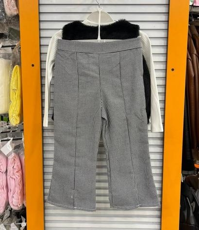 LUMİA Kids 02062 Kız Çocuk Peluş Yelekli Takım