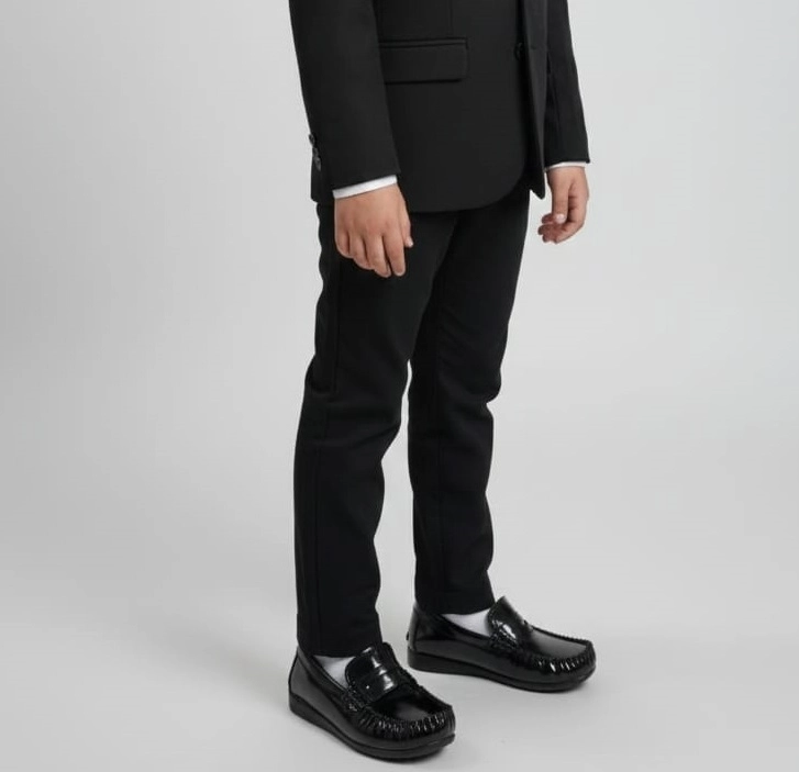 SERHAT 00105 Erkek Çocuk Klasik Rugan Babet Kundura Ayakkabı