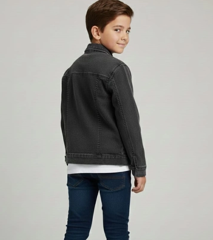 SERCİNO Kids 99783 KIZ-ERKEK Pamuklu Kot Ceket