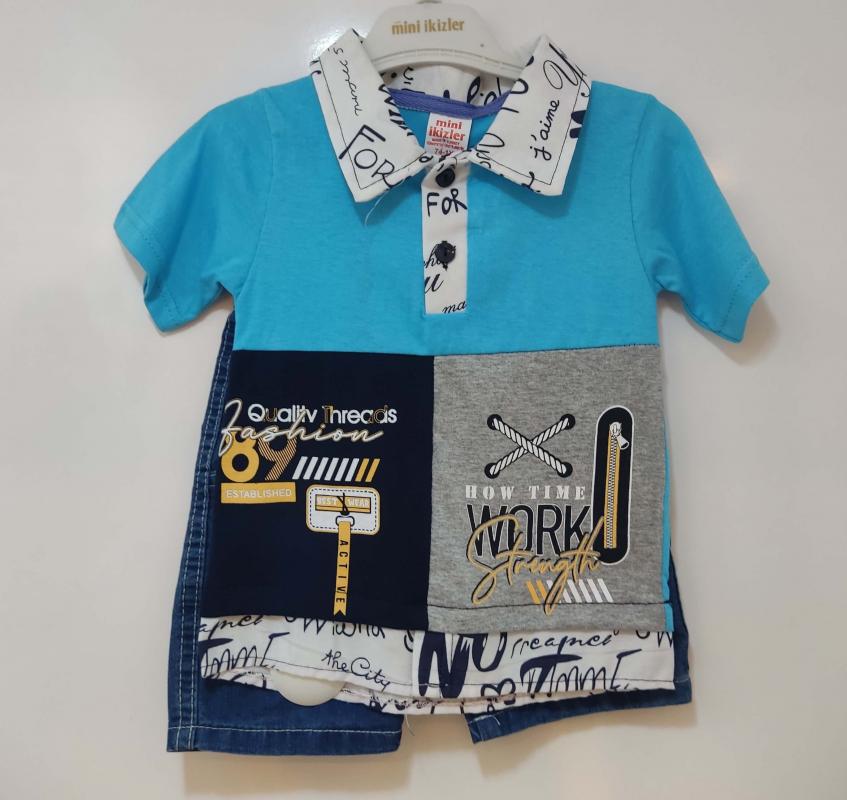 Mini İkizler Kids 315 Work Erkek Çocuk 2 li Takım