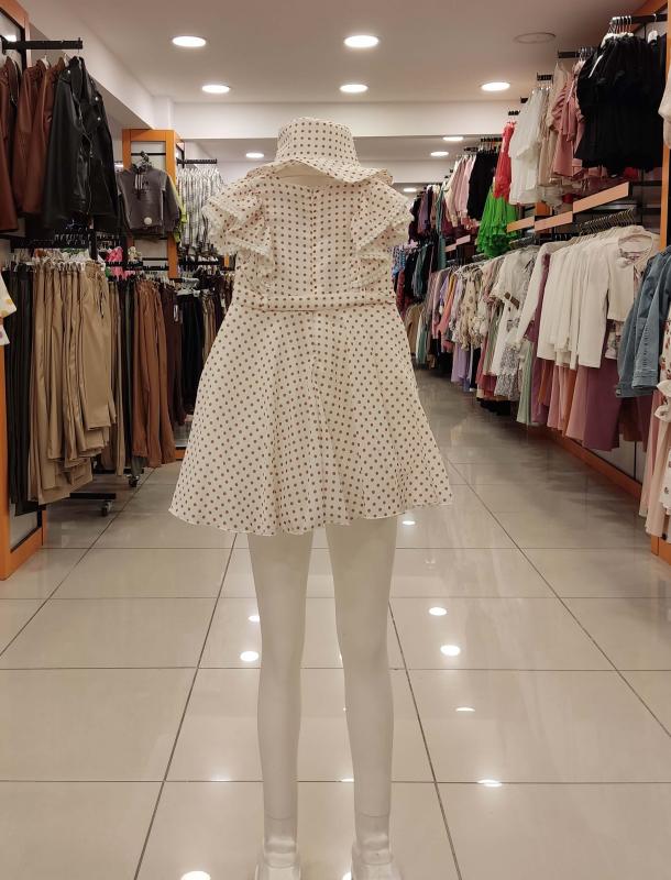 ENFETTO Kids 3212-3153 Kız Çocuk Şapkalı Elbise