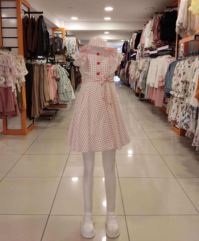 ENFETTO Kids 3212-3153 Kız Çocuk Şapkalı Elbise