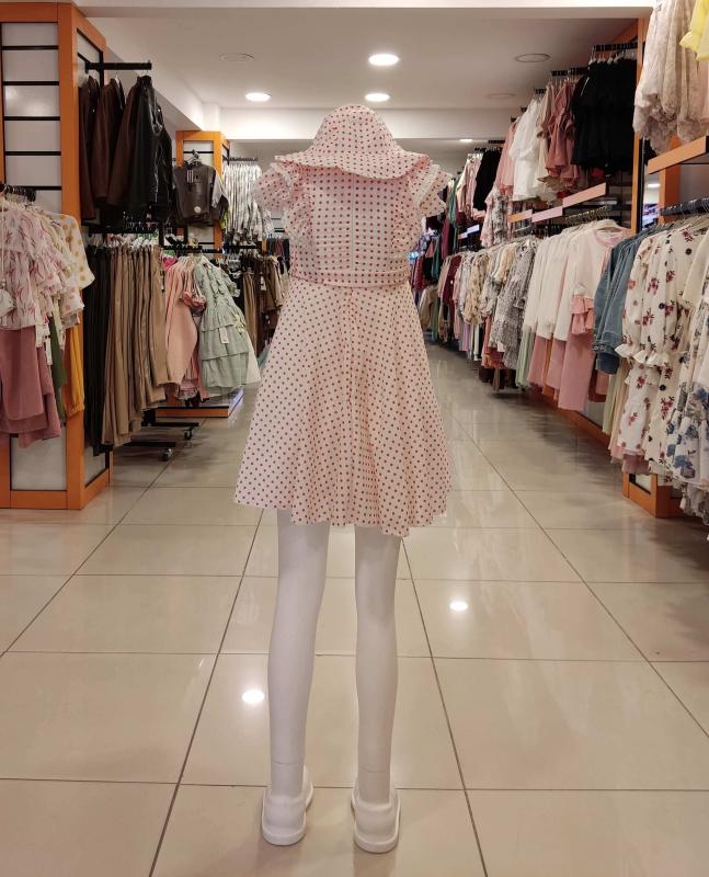 ENFETTO Kids 3212-3153 Kız Çocuk Şapkalı Elbise