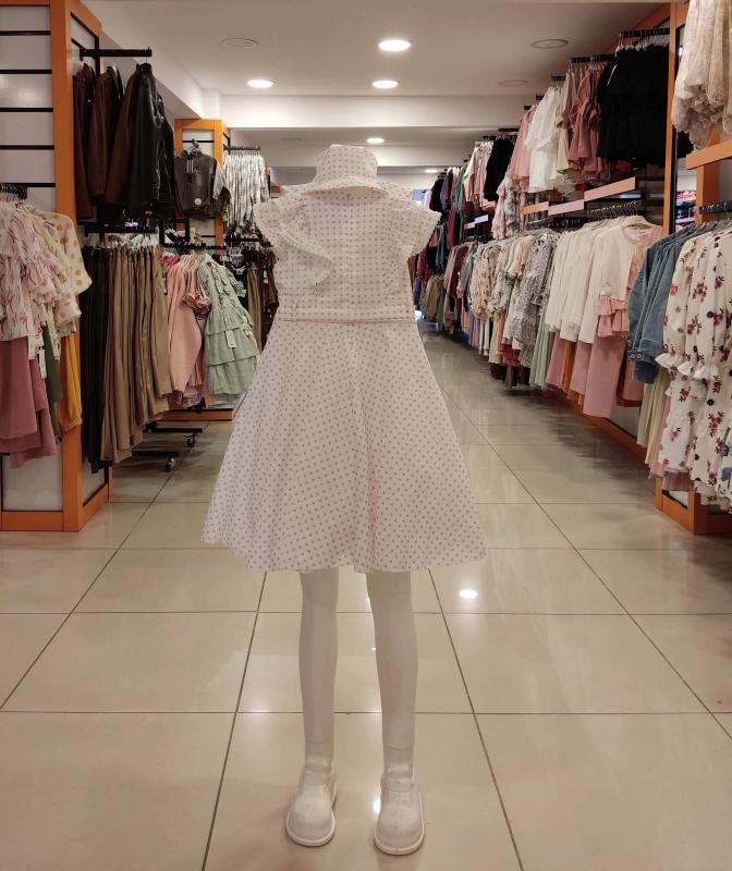 ENFETTO Kids 3212-3153 Kız Çocuk Şapkalı Elbise