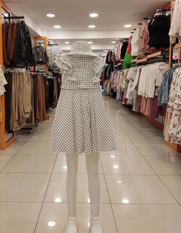 ENFETTO Kids 3212-3153 Kız Çocuk Şapkalı Elbise