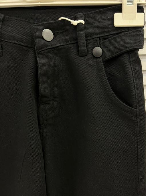 BAYHAS Kids 24243 Kız Çocuk Düz Keten Geniş Paça Pantolon