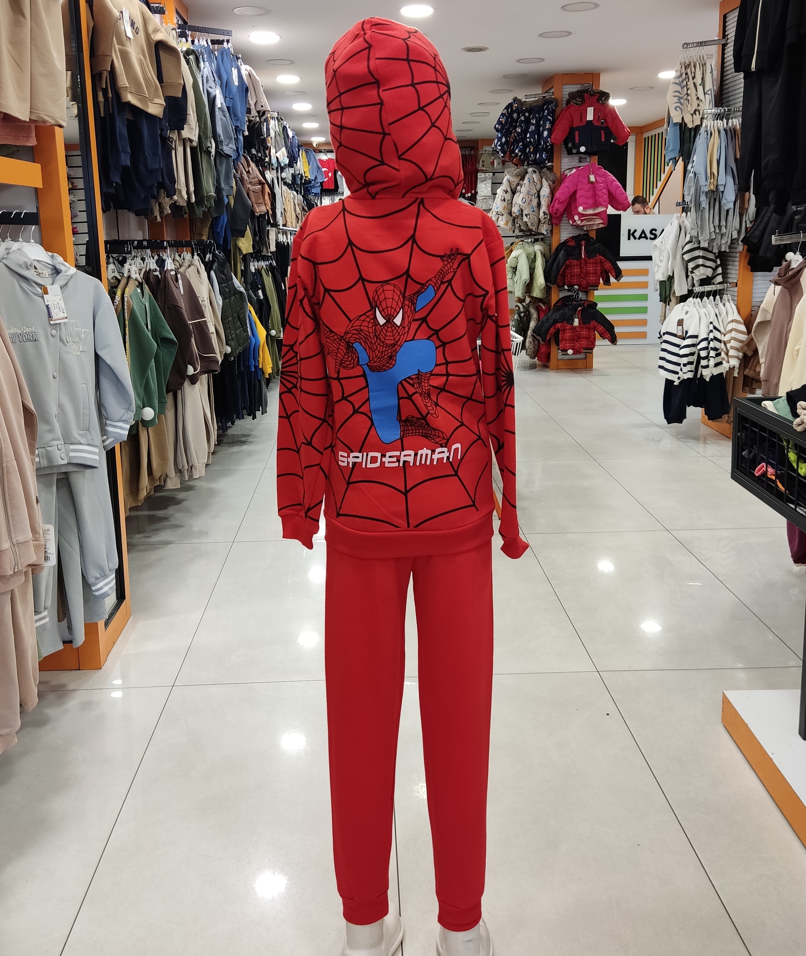 Örümcek%20Adam%20Kıyafeti%20Spiderman%20Kostüm%20Kapşonlu%20Uzun%20Kollu%20Spiderman