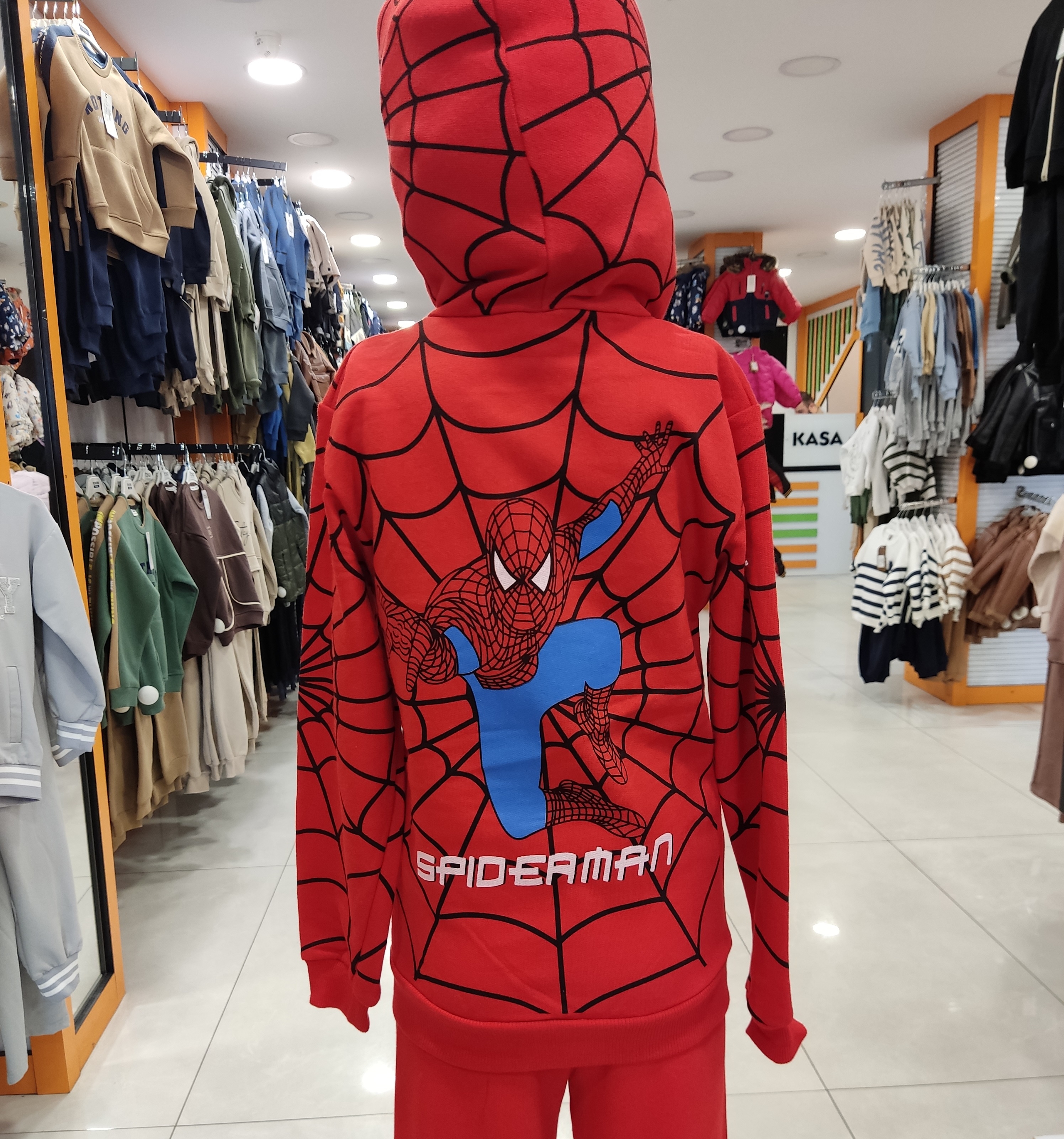 Örümcek%20Adam%20Kıyafeti%20Spiderman%20Kostüm%20Kapşonlu%20Uzun%20Kollu%20Spiderman