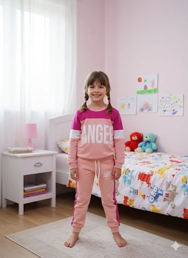 Lusana Unisex Alt Üst Takım Penye Takım Eşofman Pijama Takım