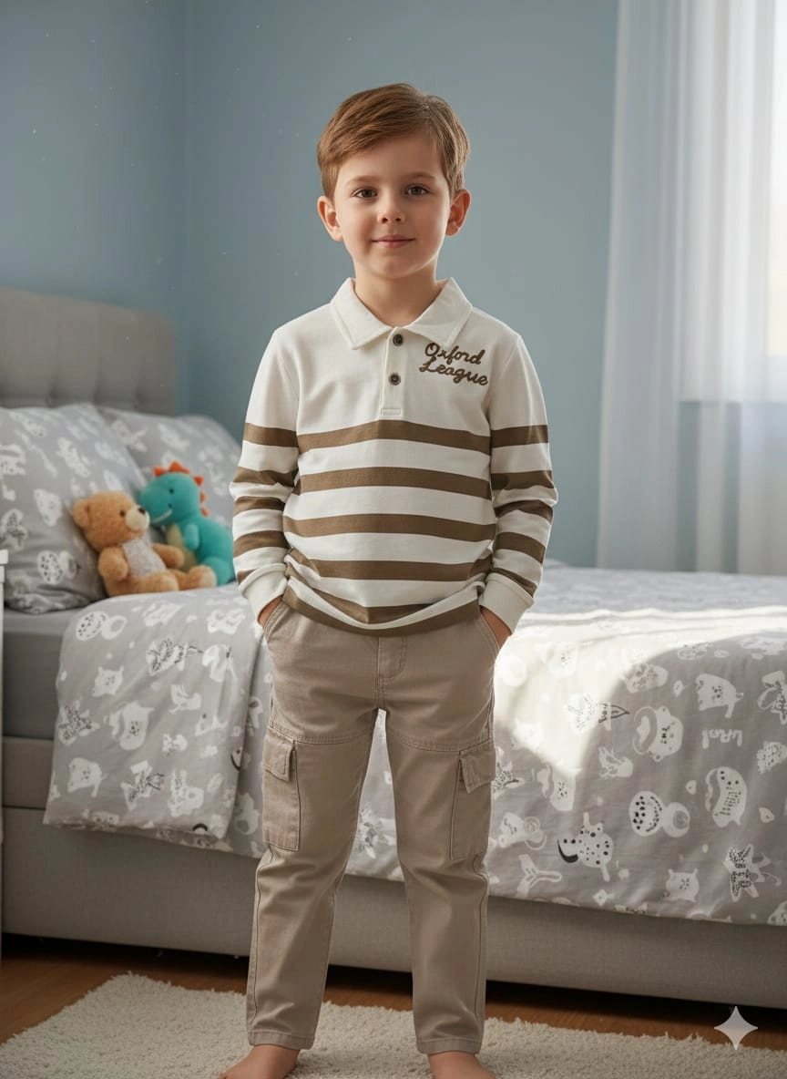 ERCAN Kids 7196 Yelek Triko Pantolon 3lü Takım