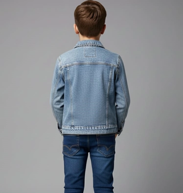SERCİNO Kids 99783 KIZ-ERKEK Pamuklu Kot Ceket