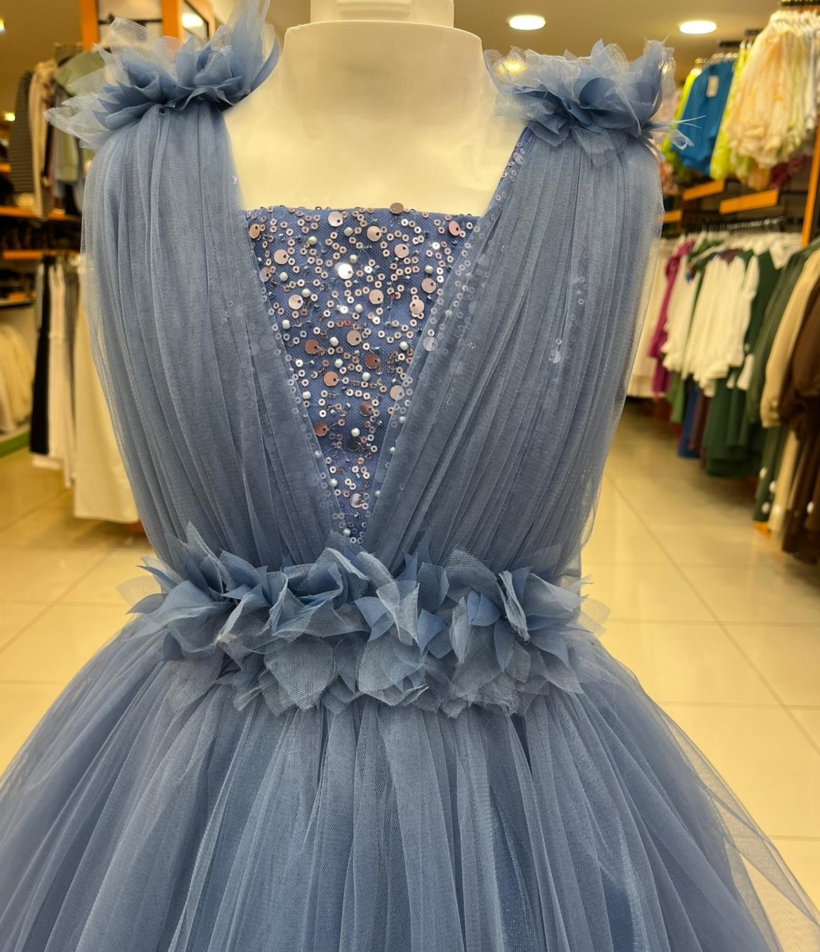 ONBUCO Kids 2241 Kız Çocuk Tarlatanlı Abiye