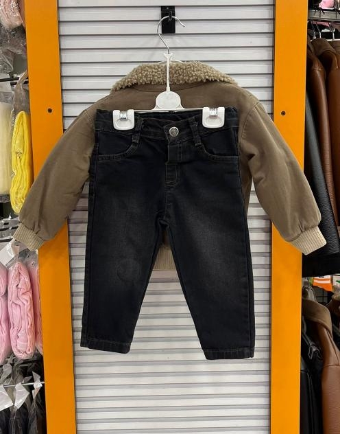 CANÖZ Kids 3262 Erkek Çocuk Sülfür Montlu 3lü Takım