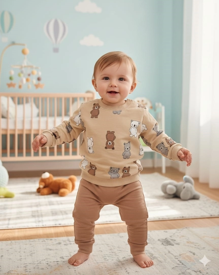 CANZA Baby 0028 Bebek Takımları Alt Üst Takım Penye Takım