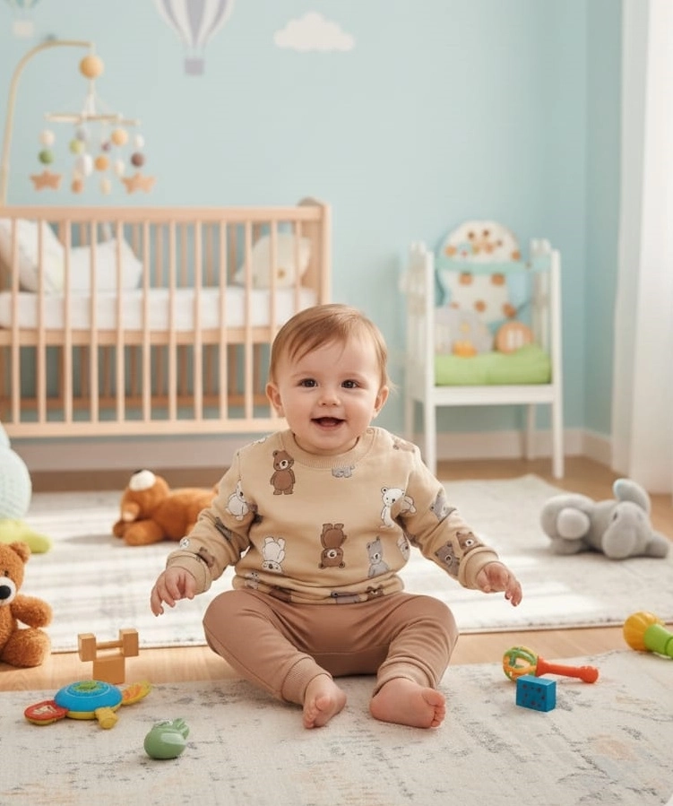 CANZA Baby 0028 Bebek Takımları Alt Üst Takım Penye Takım