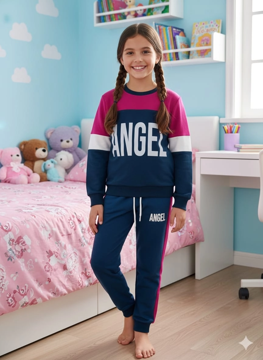 Lusana Unisex Alt Üst Takım Penye Takım Eşofman Pijama Takım
