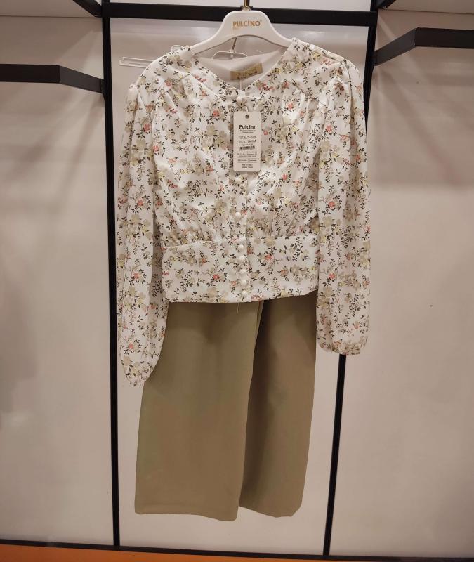 PULCINO Kids 22707 Kız Çocuk Gömlekli Pantolonlu Takım